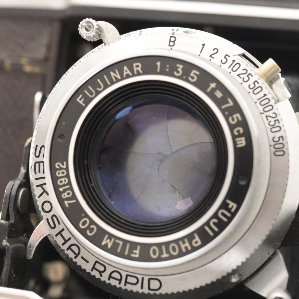 ■ ケース付き 富士フイルム カメラ Super Fujica 6 SN.871918 フィルムカメラ レンズ 1:3.5 f=7.5cm 動作確認済み