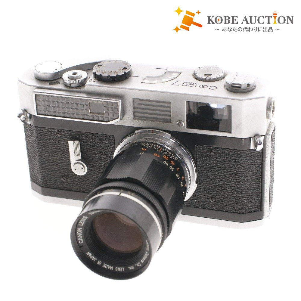 ■ キャノン カメラ Canon7 No.808045 フィルムカメラ レンズ 100mm 1:3.5 No.95935 動作確認済み