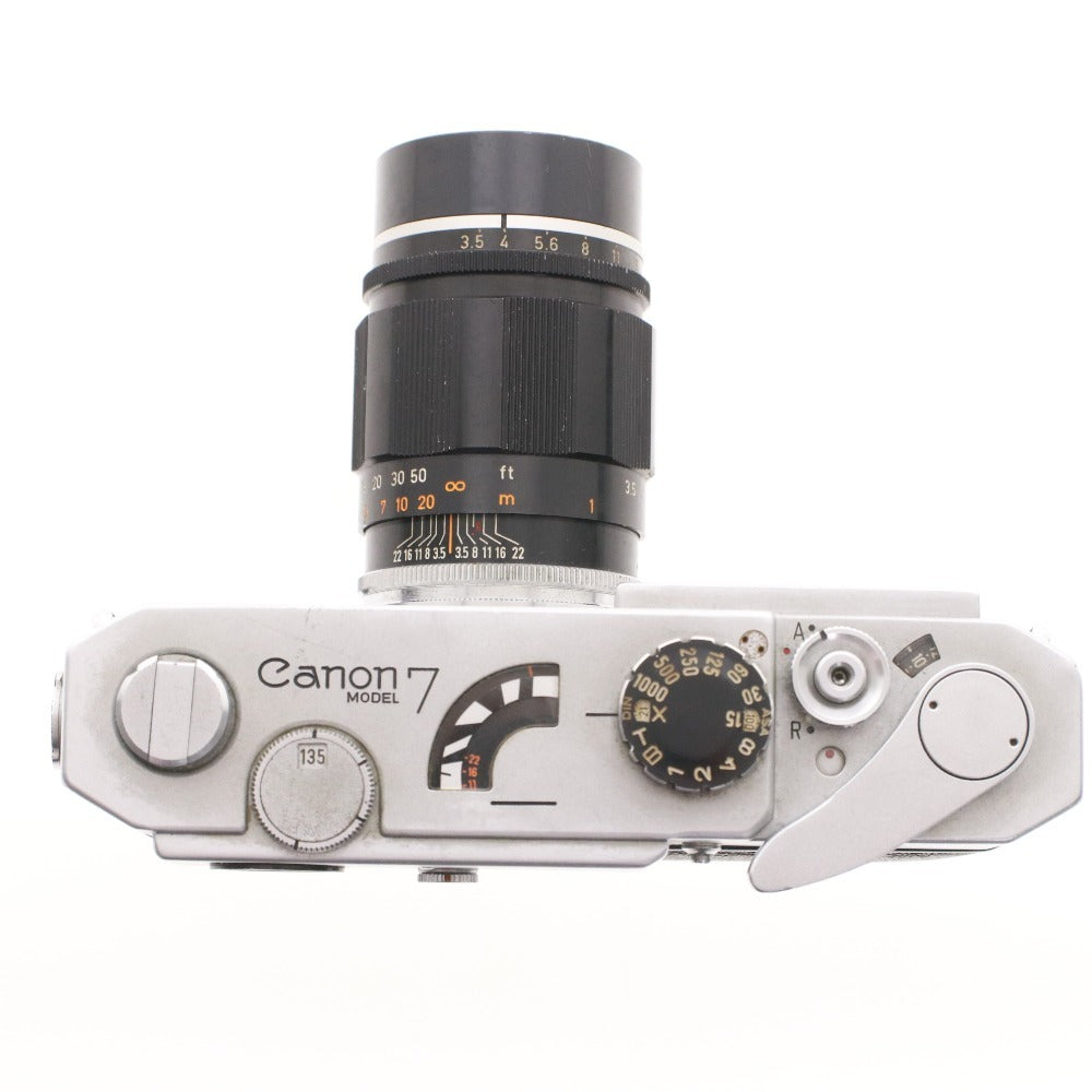 ■ キャノン カメラ Canon7 No.808045 フィルムカメラ レンズ 100mm 1:3.5 No.95935 動作確認済み