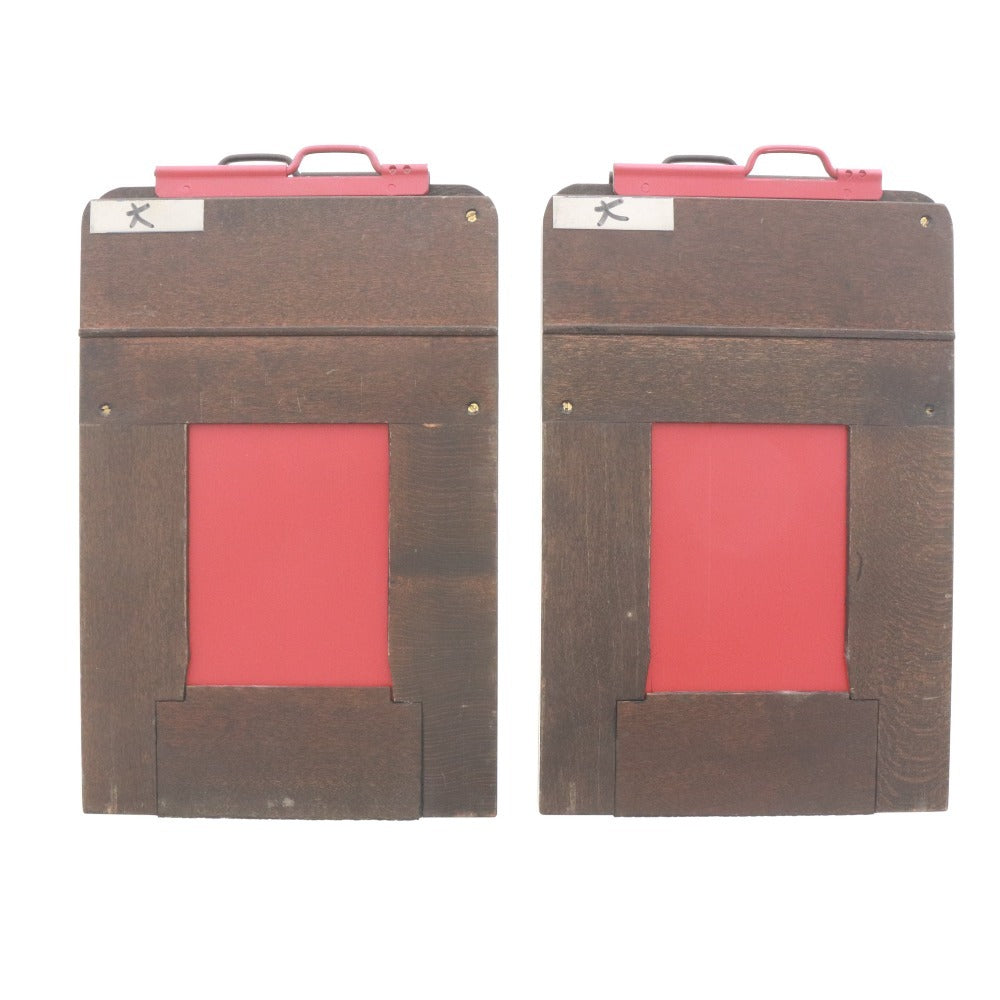 ■ タチハラ カットフィルムホルダー 2個セット Tachihara Cut Holder フィルムカメラ用品 大判カメラ 木製 シートフィルムホルダー