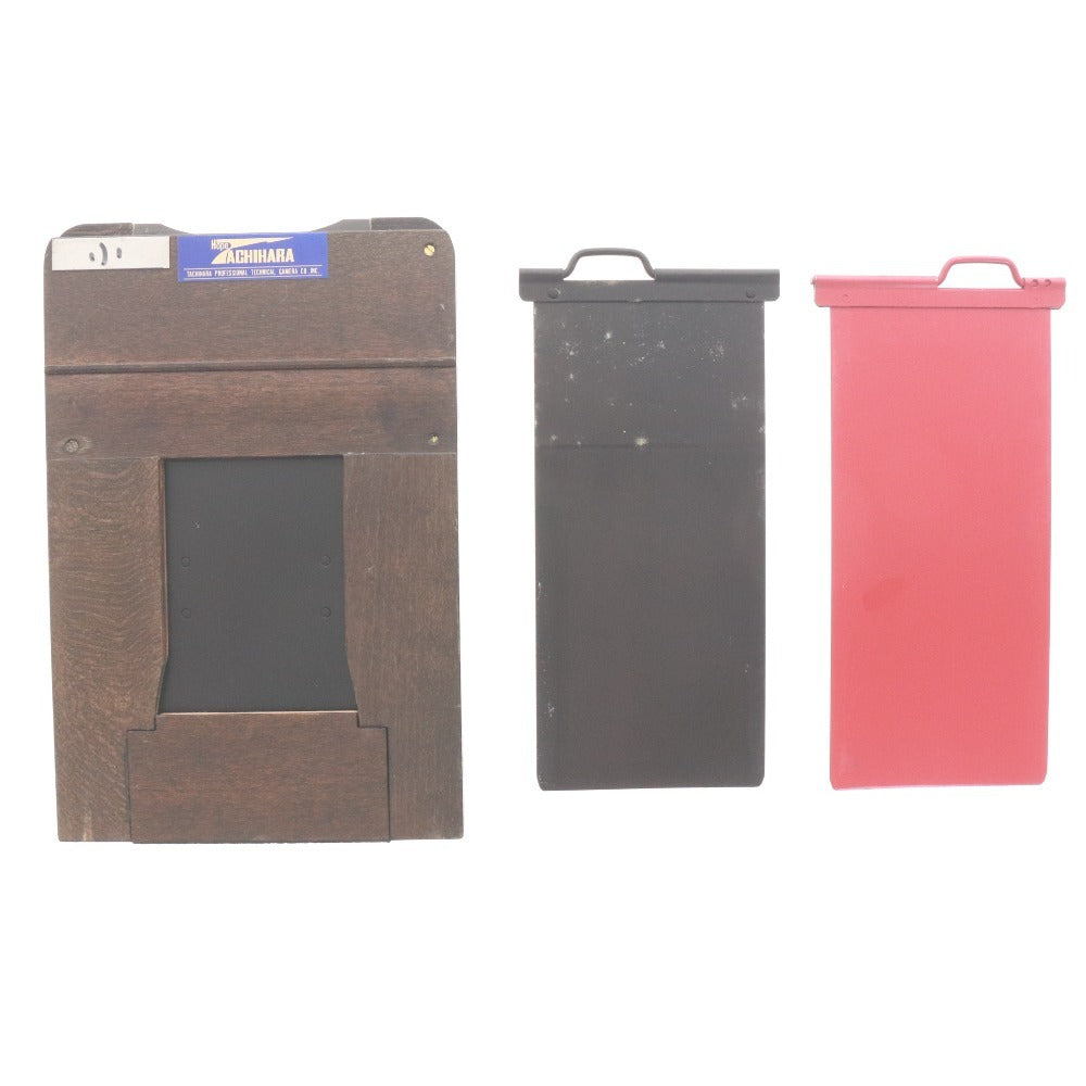 ■ タチハラ カットフィルムホルダー 2個セット Tachihara Cut Holder フィルムカメラ用品 大判カメラ 木製 シートフィルムホルダー