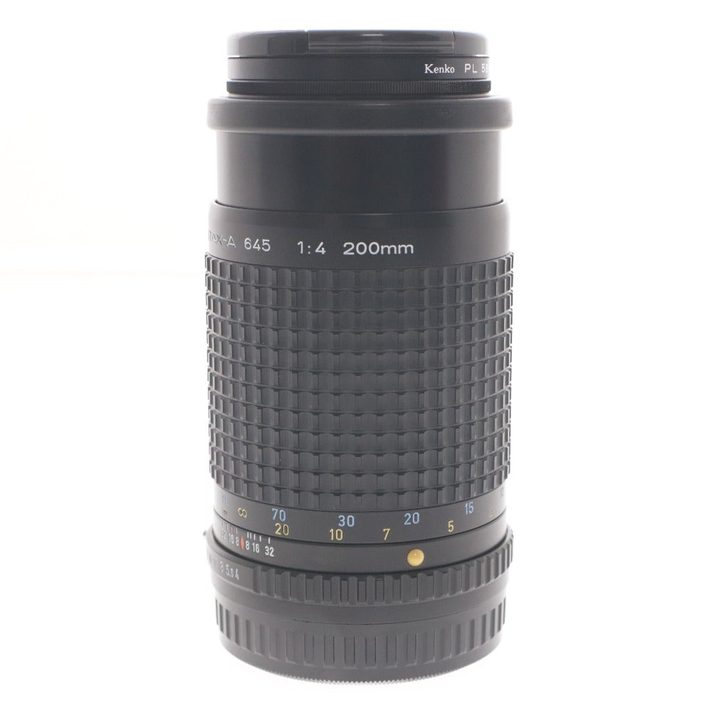 ■ レンズカバー付き PENTAX ペンタックス カメラレンズ SMC PENTAX-A 645 1:4 200mm 望遠単焦点レンズ 中判カメラ マニュアルフォーカス