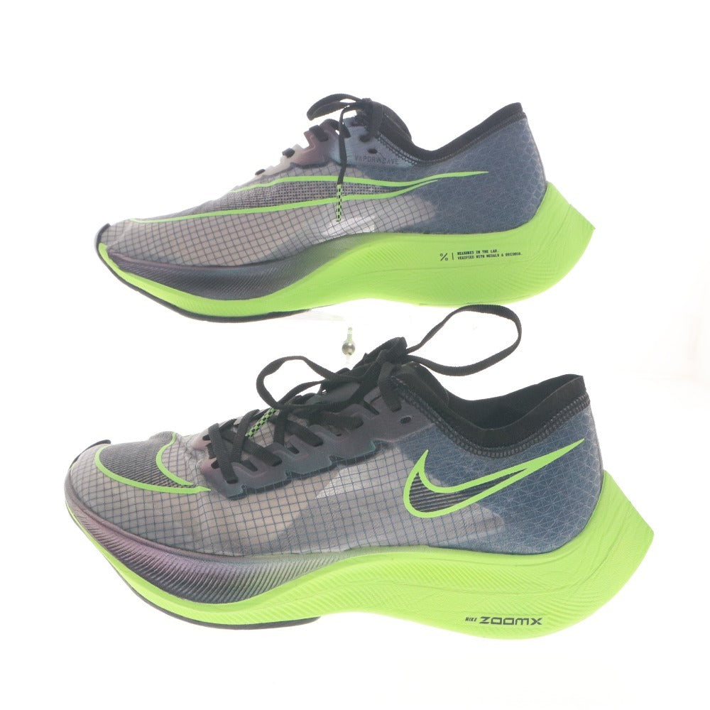 ■ NIKE ナイキ ランニングシューズ 靴 ズームX ヴェイパーフライ ネクスト% AO4568-400 メンズ 25.0cm ライトグリーン系 未使用 箱付き