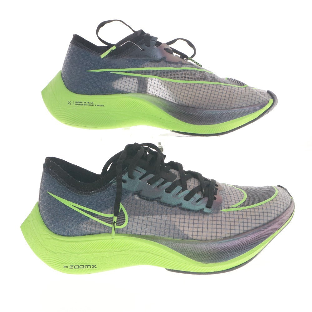 ■ NIKE ナイキ ランニングシューズ 靴 ズームX ヴェイパーフライ ネクスト% AO4568-400 メンズ 25.0cm ライトグリーン系 未使用 箱付き