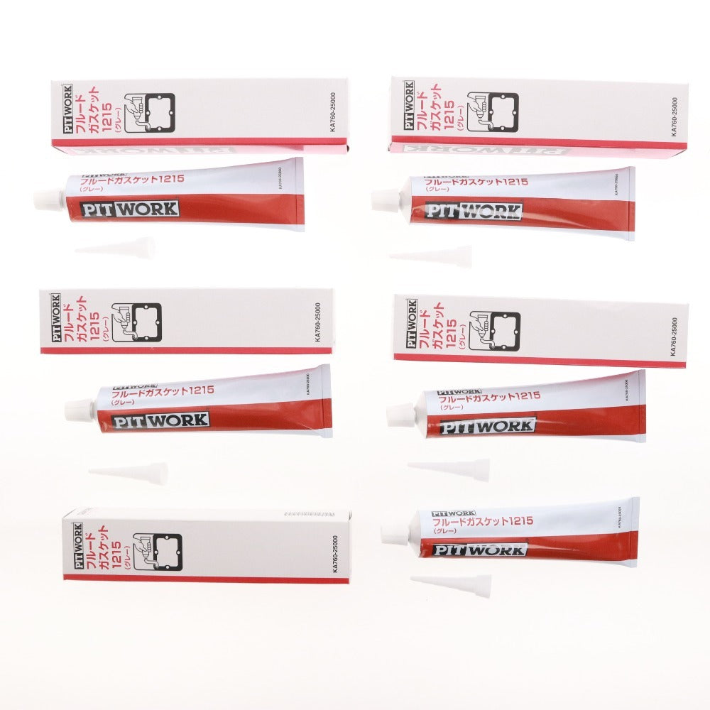■ PIT WORK ピットワーク フルードガスケット 1215 グレー 5本セット まとめ売り 250g シリコーン系 箱付き 未使用