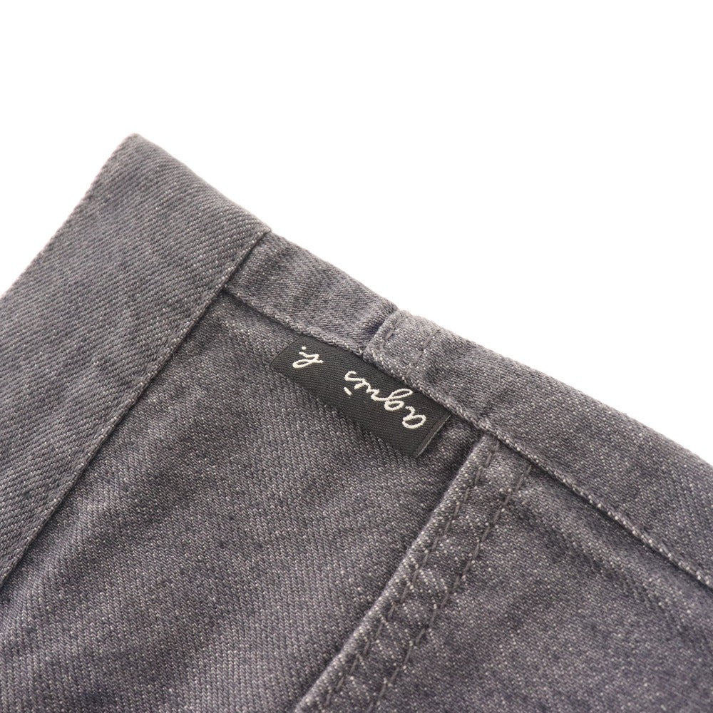 ■ Agnes B. Homme denim pants, long pants, bottoms, straight, men's size 40, gray, with tags, unused