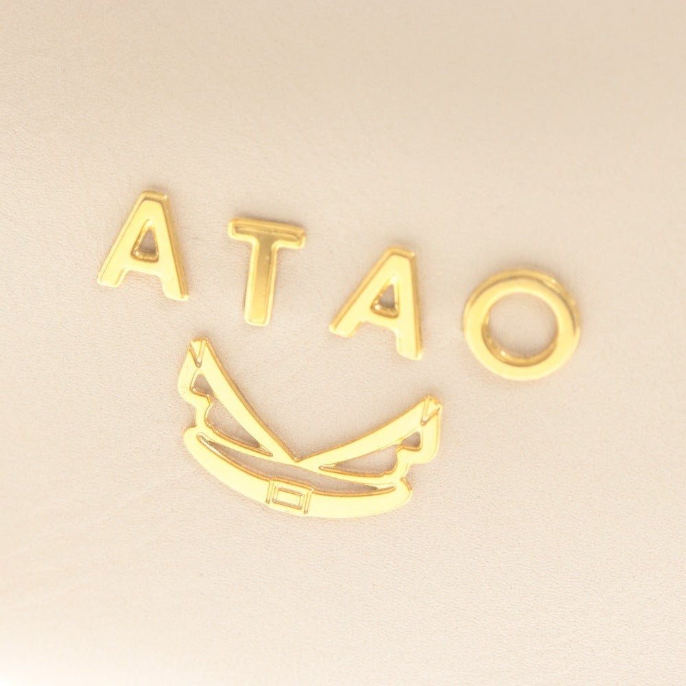 ■ ATAO アタオ ハンドバッグ ショルダーバッグ 鞄 2way ターンロック レディース ホワイト系 袋付き