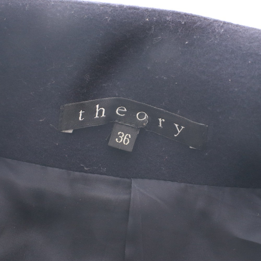 Theory Coat, Outerwear, Solid Color, Buttons, Men's/Women's, Size 36, Navy