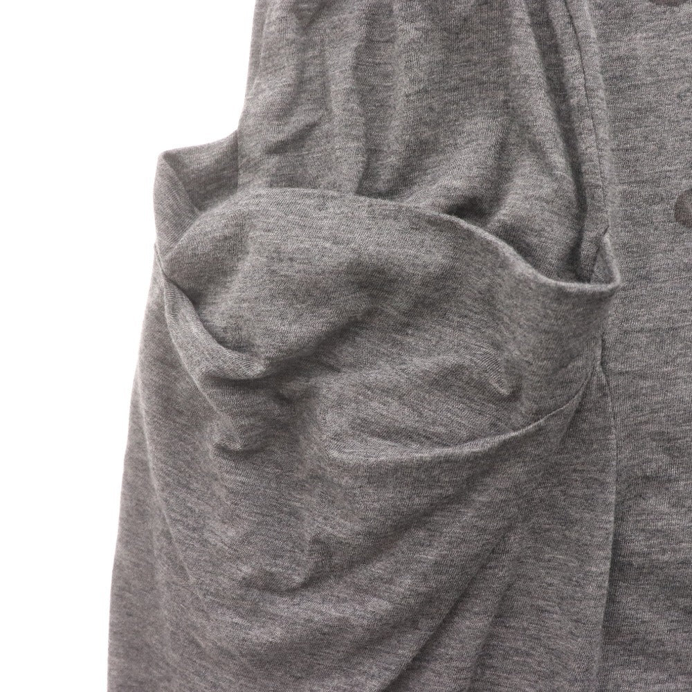 ■ イオコムイオ チュニック 半袖 02114418 トップス ポケット プリント フレンチスリーブ レディース 40(L相当）グレー