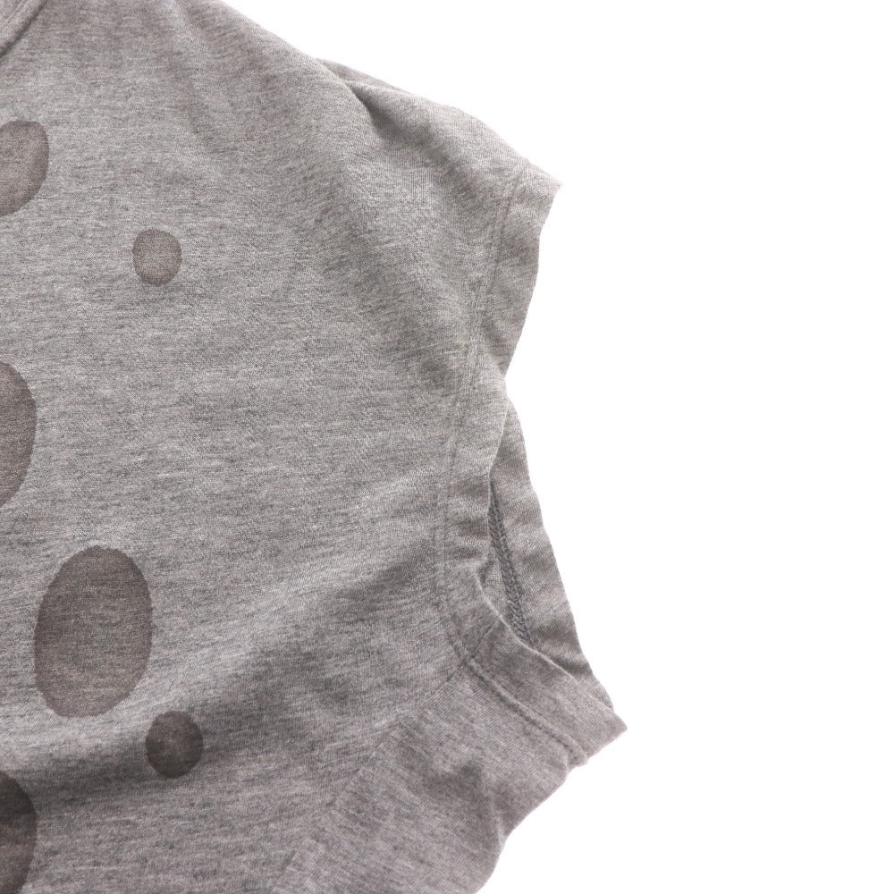 ■ イオコムイオ チュニック 半袖 02114418 トップス ポケット プリント フレンチスリーブ レディース 40(L相当）グレー