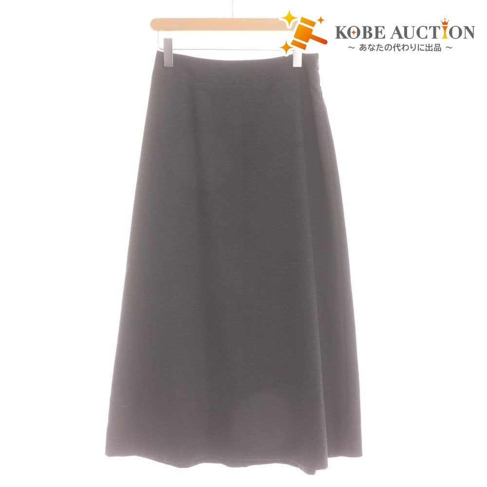 ■ イッセイ ミヤケ ロングスカート IM04FG081 ウール Aライン レディース 3(166~170相当) グレー