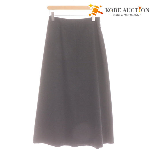 ■ イッセイ ミヤケ ロングスカート IM04FG081 ウール Aライン レディース 3(166~170相当) グレー