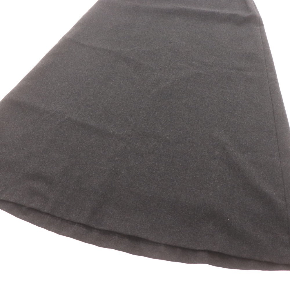 ■ イッセイ ミヤケ ロングスカート IM04FG081 ウール Aライン レディース 3(166~170相当) グレー