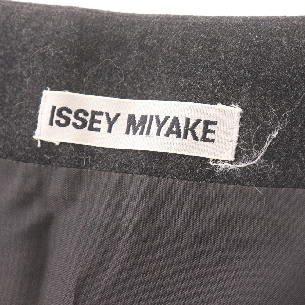 ■ イッセイ ミヤケ ロングスカート IM04FG081 ウール Aライン レディース 3(166~170相当) グレー