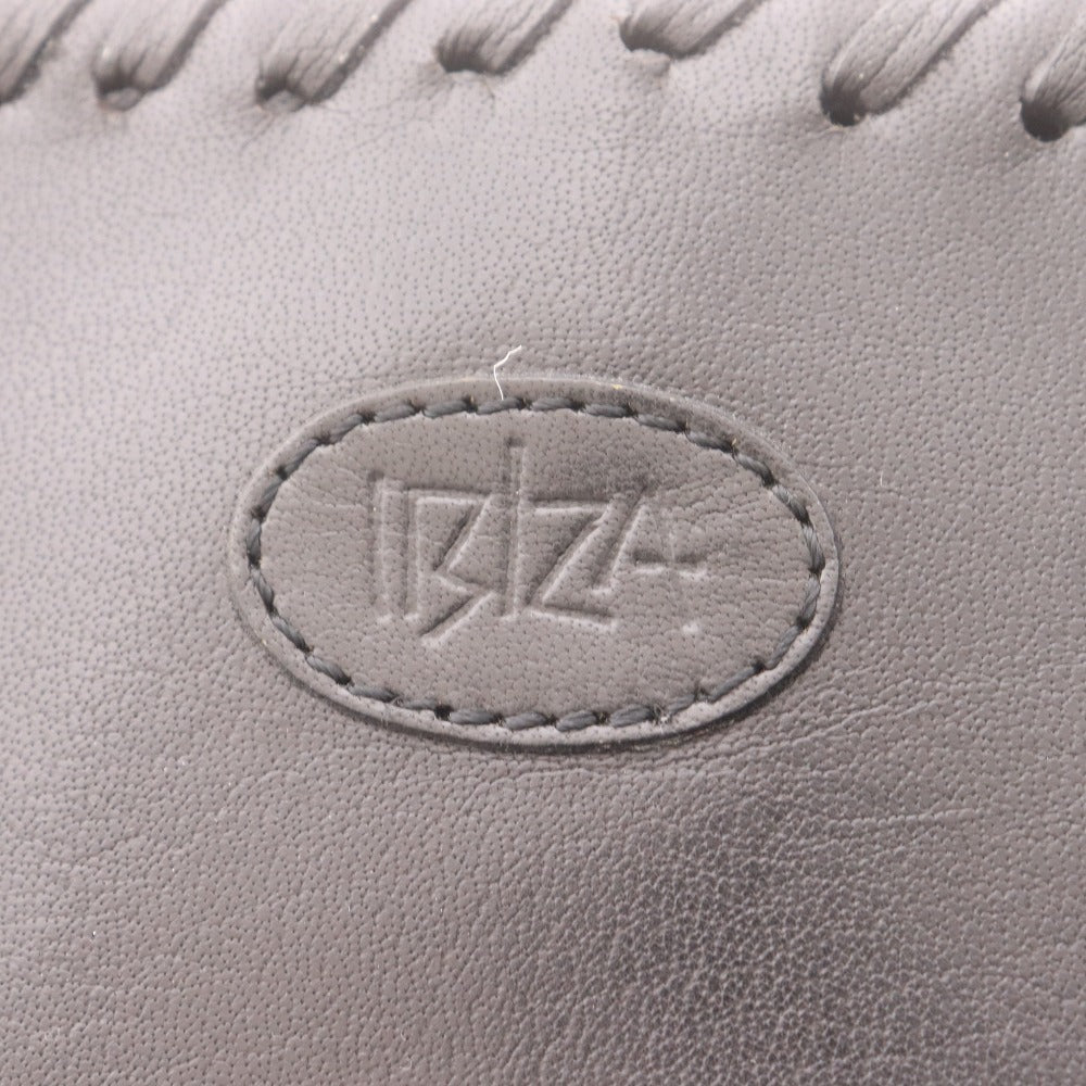 IBIZA Tote Bag, Hand-Stitched, Genuine Leather, Made in Japan, Women's, Black