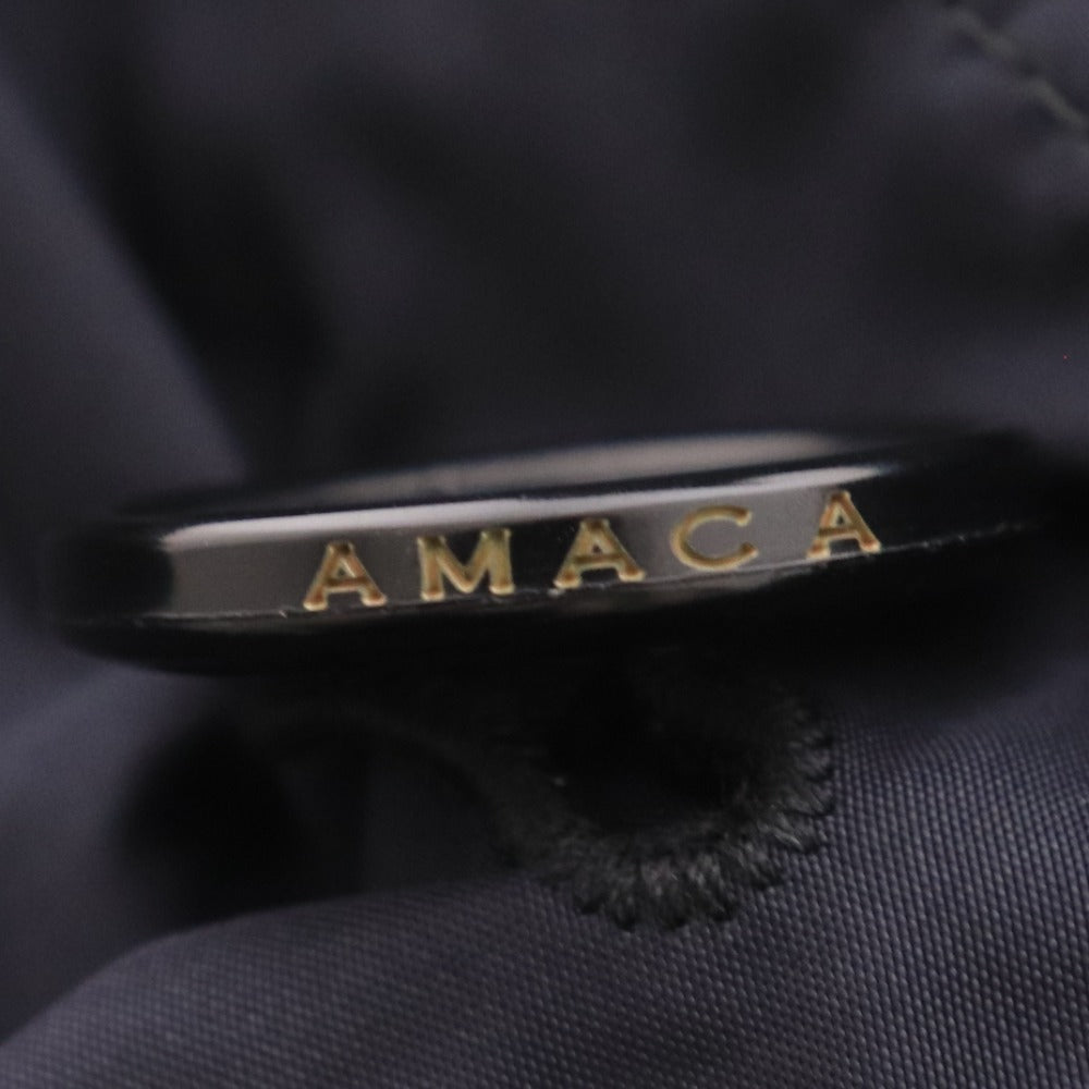 AMACA Double-Breasted Women's Trench Coat (V5A48-281-29) in Dark Navy (Size 38, Equivalent to M)