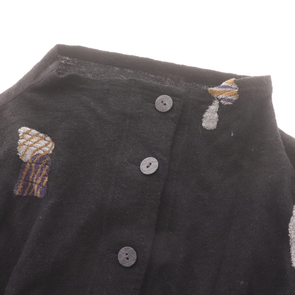 ■ Jiu Cardigan 04222560, Made in Japan, Matsuo Print, Women's, Size 40 (Equivalent to L), Black