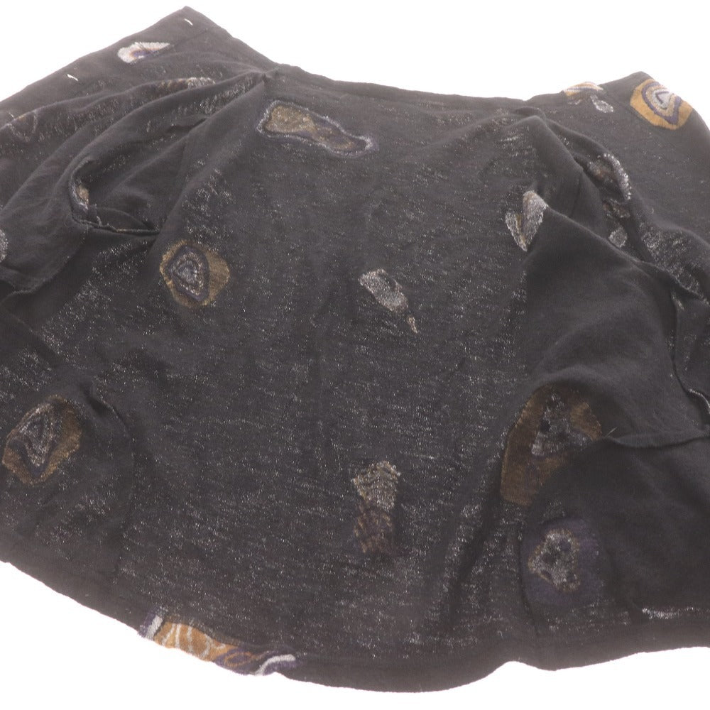 ■ Jiu Cardigan 04222560, Made in Japan, Matsuo Print, Women's, Size 40 (Equivalent to L), Black