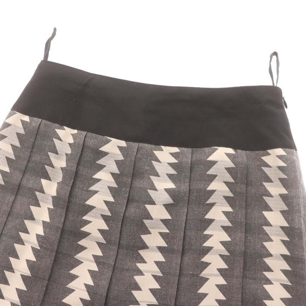 ■ ヒロココシノ トランク プリーツスカート RSHAS-76390 ボトムス ロング レディース 38(M相当）グレー系 未使用