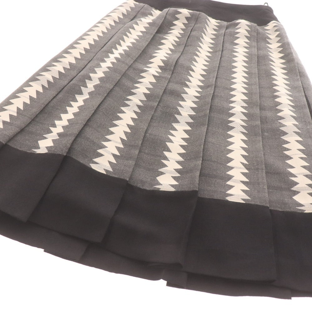 ■ ヒロココシノ トランク プリーツスカート RSHAS-76390 ボトムス ロング レディース 38(M相当）グレー系 未使用