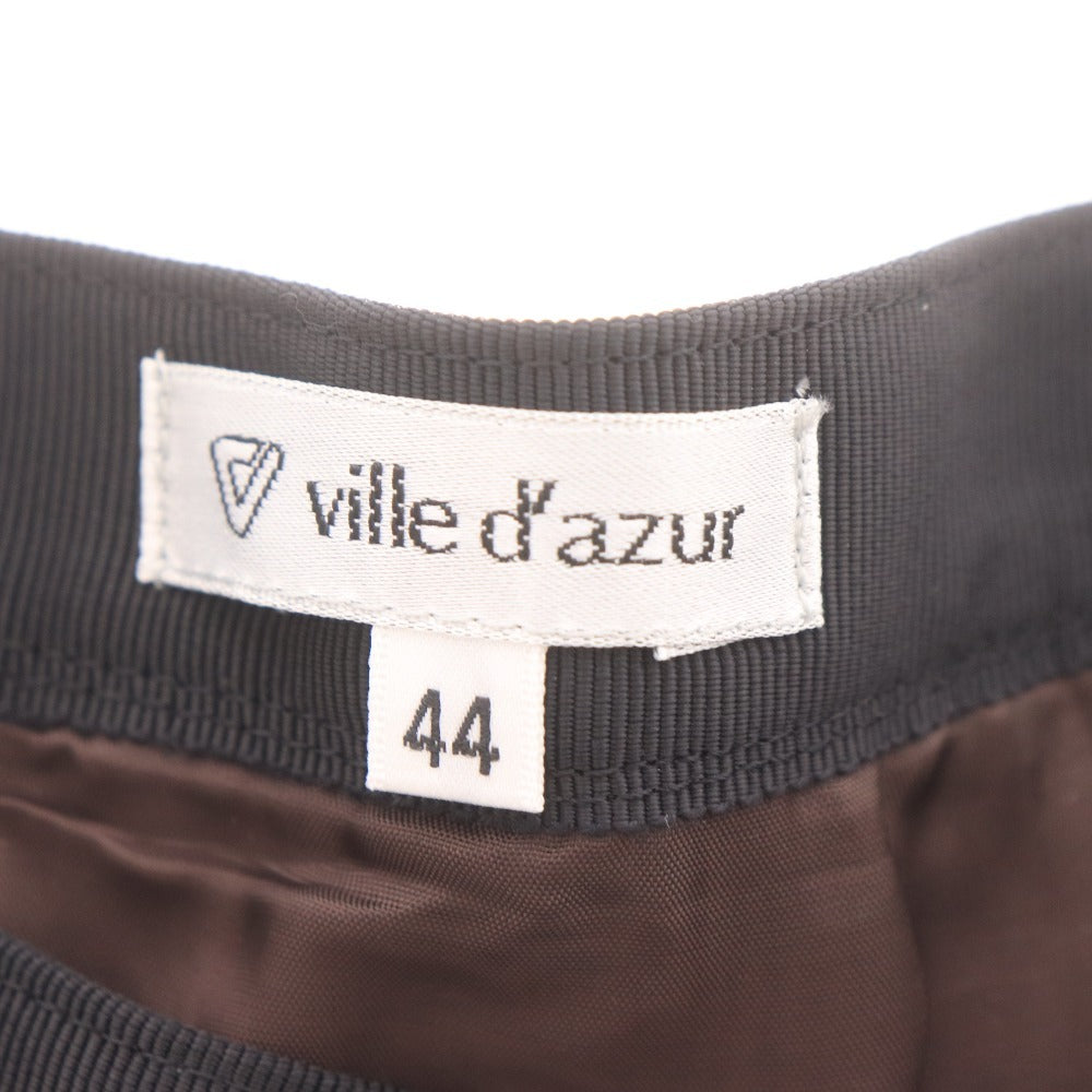 ■ ビルダジュール ロングスカート ボトムス フレア 日本製 総柄 レディース 44(XXL相当） ブラウン系 未使用