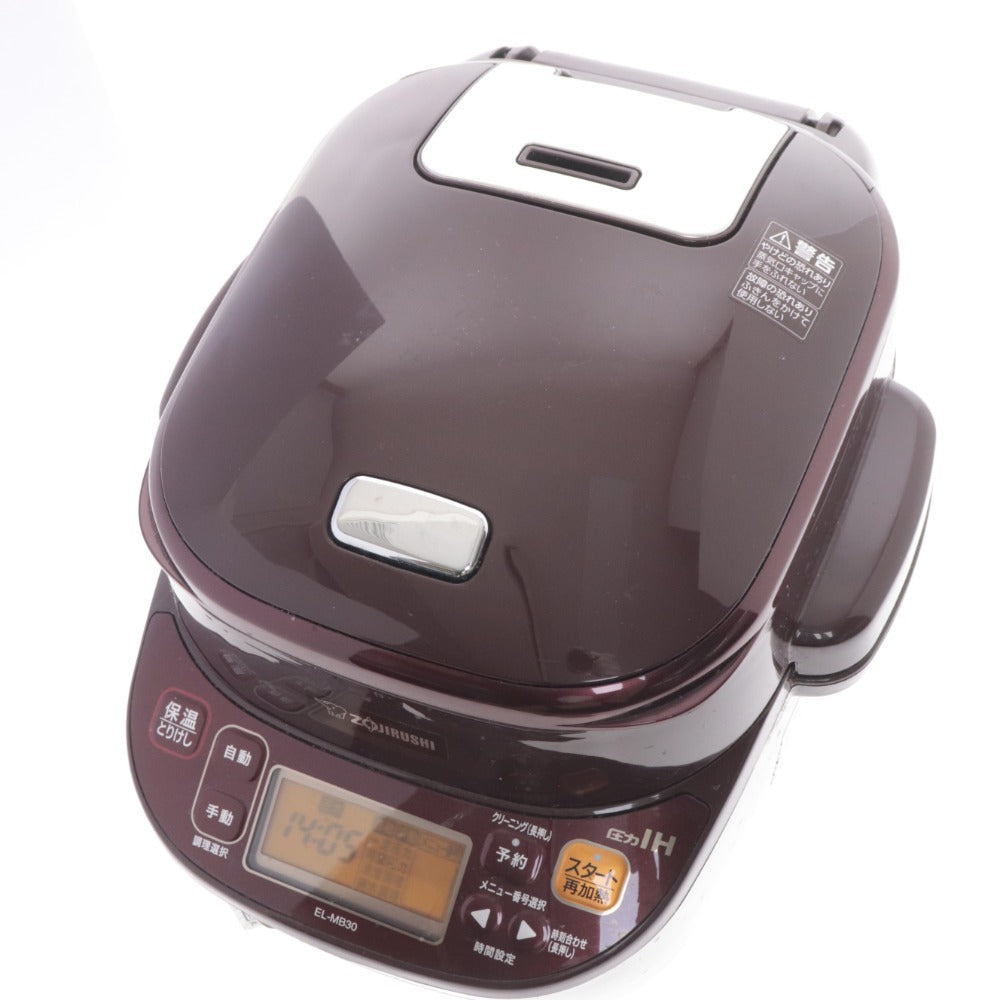 ■ Zojirushi Automatic Pressure IH Pot EL-MB30 Electric Pressure Cooker Stewed Home Appliance 1.5L Bordeaux Power Supply Confirmed Accessories Included