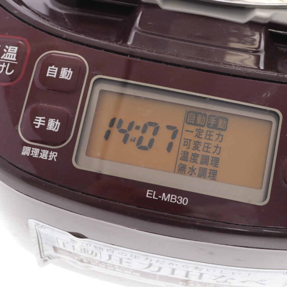 ■ Zojirushi Automatic Pressure IH Pot EL-MB30 Electric Pressure Cooker Stewed Home Appliance 1.5L Bordeaux Power Supply Confirmed Accessories Included