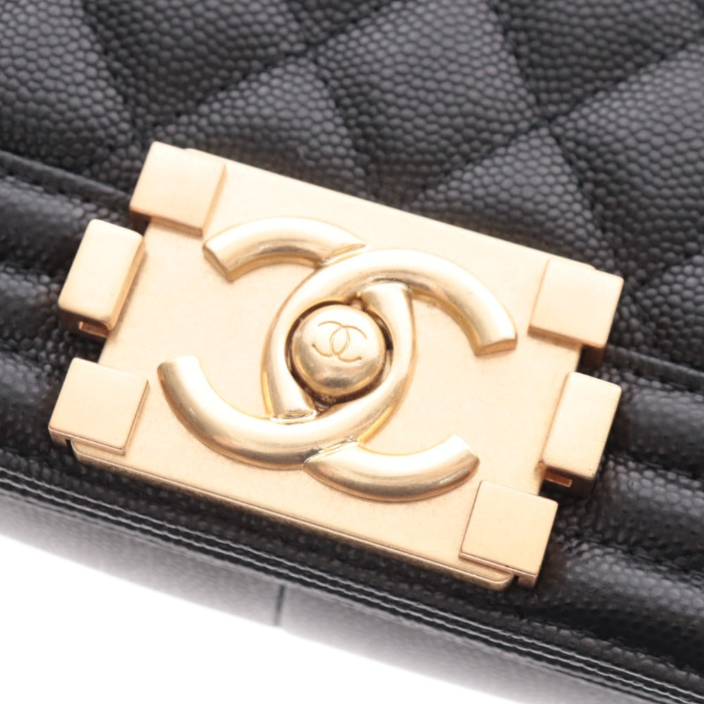 ■ ボーイシャネル ショルダーバッグ 鞄 チェーン マトラッセ レディース ブラック ゴールド 付属品付き ギャランティカード付き 未使用