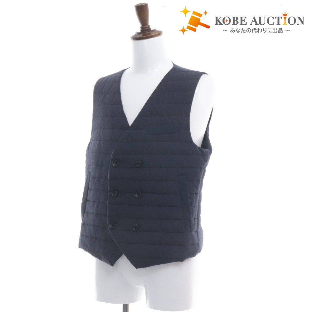 ■ Timone vest gilet tops 100% nylon men's size 50 navy with tags unused