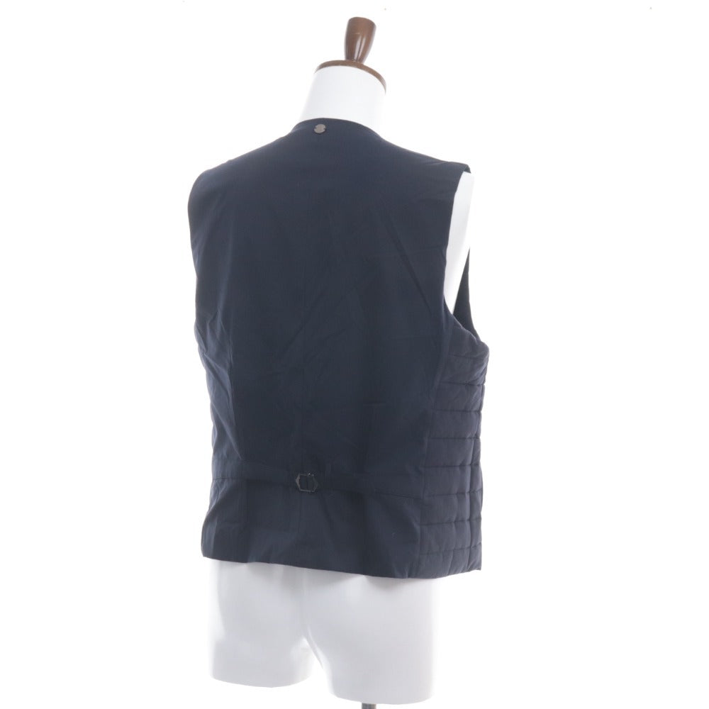 ■ Timone vest gilet tops 100% nylon men's size 50 navy with tags unused