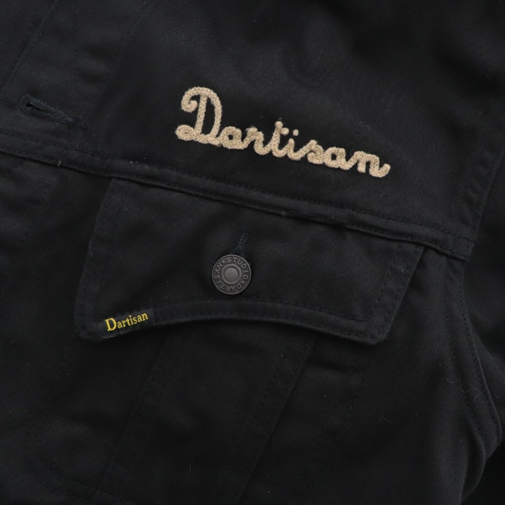 ■ Studio D'Artisan Jacket Outerwear Embroidered Logo 100% Cotton Men's Size 40 Black