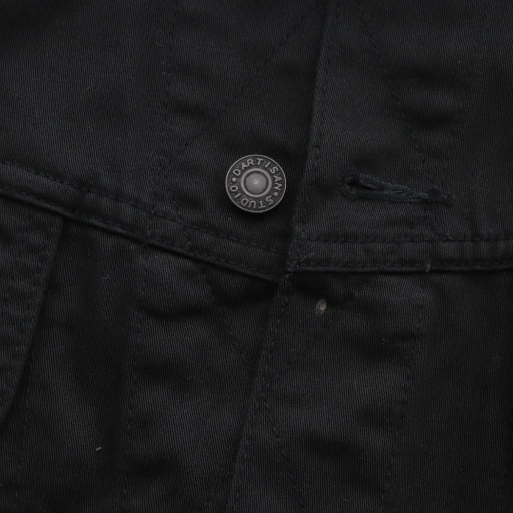 ■ Studio D'Artisan Jacket Outerwear Embroidered Logo 100% Cotton Men's Size 40 Black