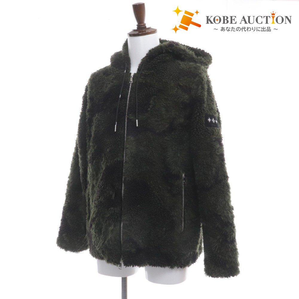 ■ TATRAS Camouflage Jacquard Boa Hooded Blouson MTAT23A4923-L Outerwear Men's 03 Khaki Tag attached Unused