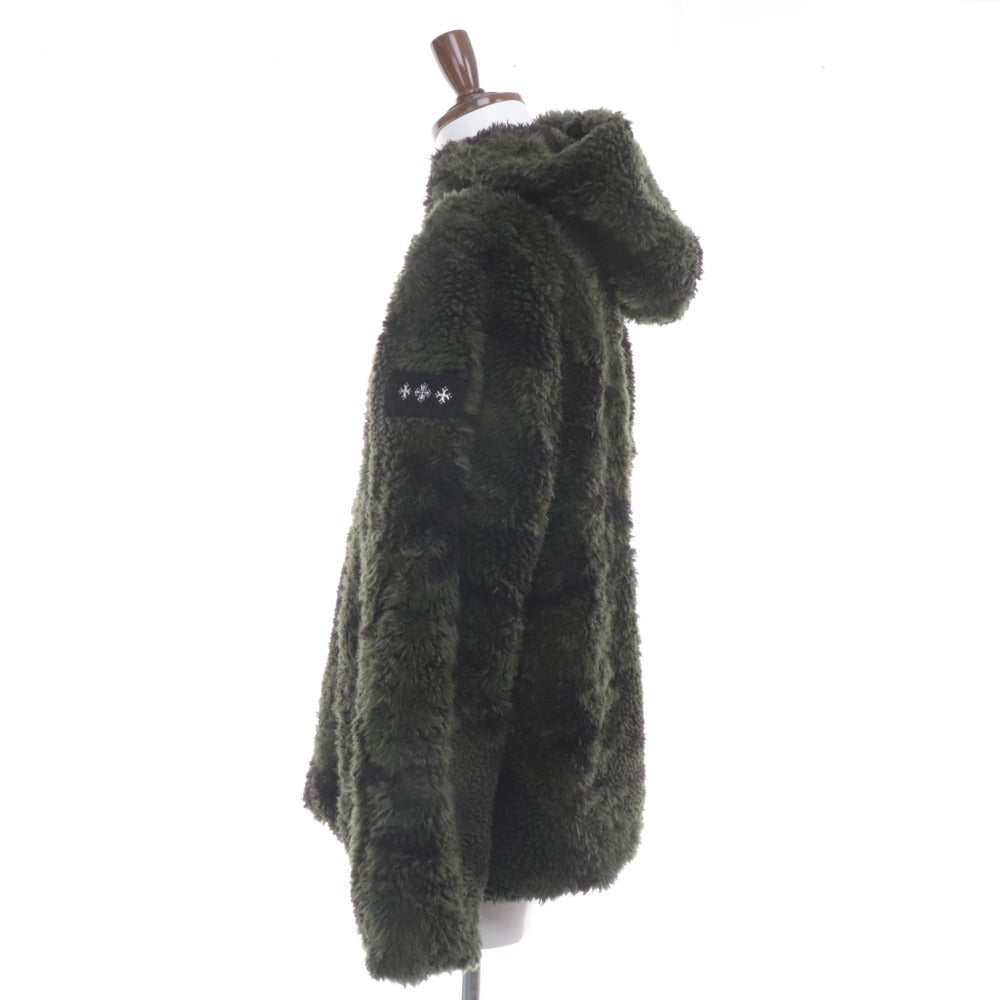 ■ TATRAS Camouflage Jacquard Boa Hooded Blouson MTAT23A4923-L Outerwear Men's 03 Khaki Tag attached Unused