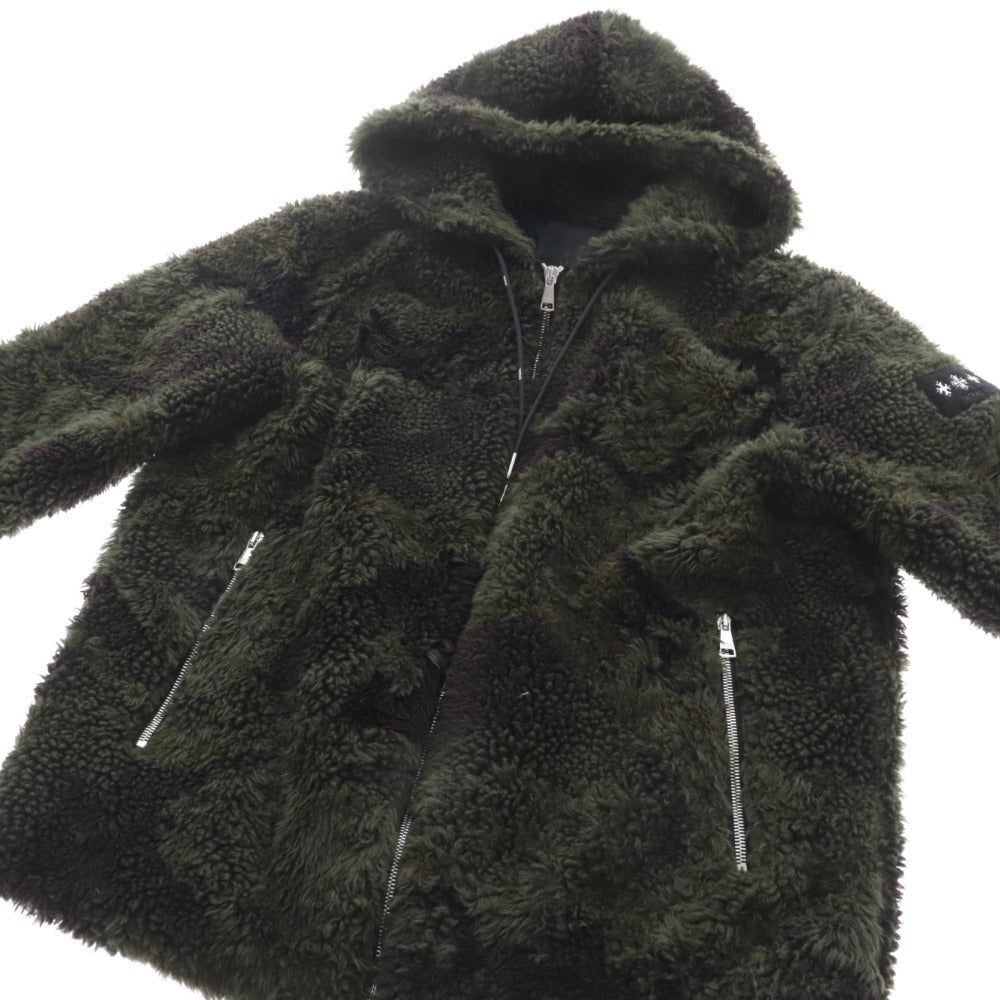 ■ TATRAS Camouflage Jacquard Boa Hooded Blouson MTAT23A4923-L Outerwear Men's 03 Khaki Tag attached Unused