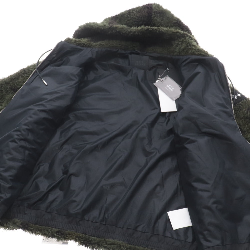 ■ TATRAS Camouflage Jacquard Boa Hooded Blouson MTAT23A4923-L Outerwear Men's 03 Khaki Tag attached Unused