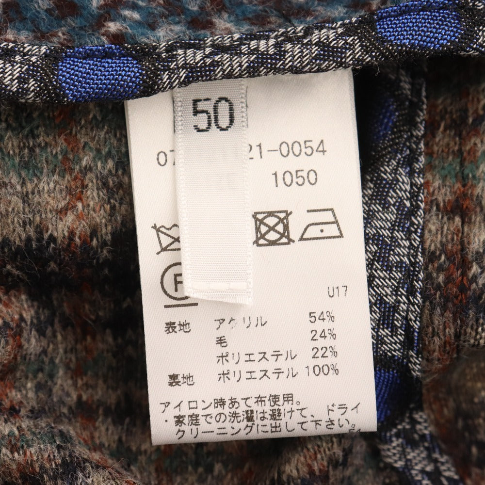 ■ ボブ テーラードジャケット アウター チェック メンズ 50（Lサイズ） ブラウン ベージュ