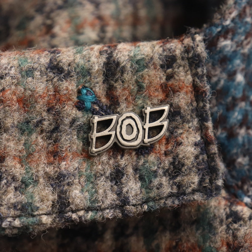 ■ ボブ テーラードジャケット アウター チェック メンズ 50（Lサイズ） ブラウン ベージュ