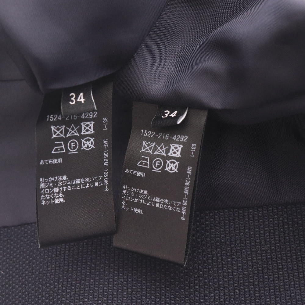 ■ ユナイテッドアローズ スーツ セットアップ ジャケット ひざ丈スカート トップス ボトムス レディース 34 ネイビー タグ付き 未使用
