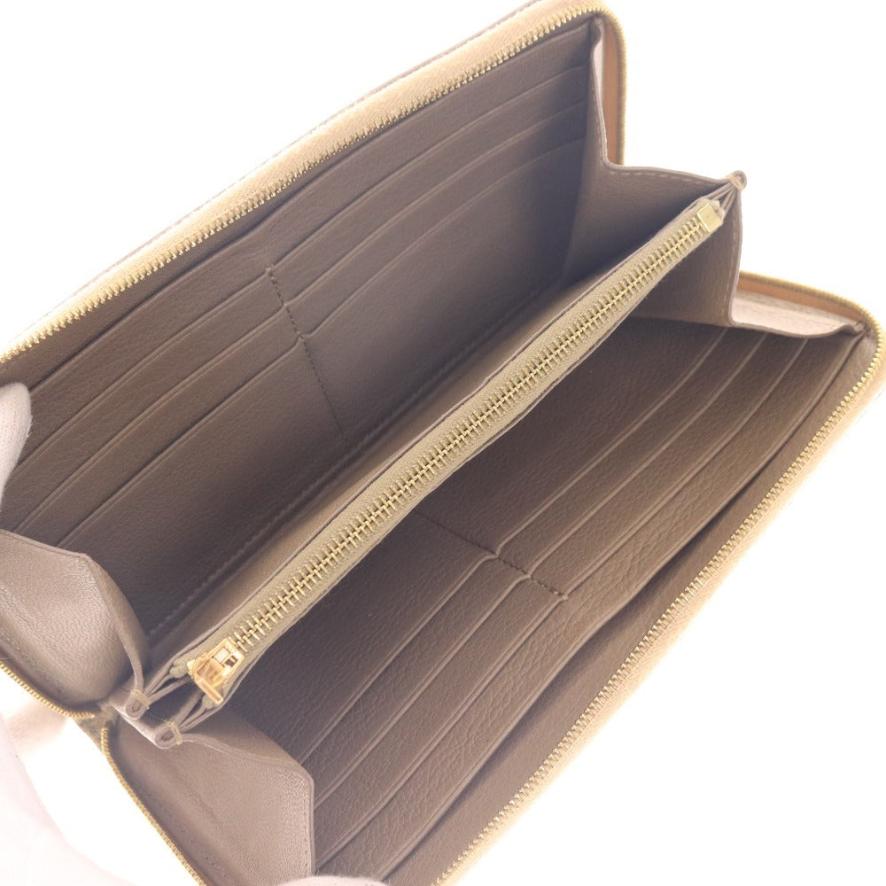 ■ セリーヌ 長財布 財布 ラウンドファスナー レディース ベージュ 袋付き