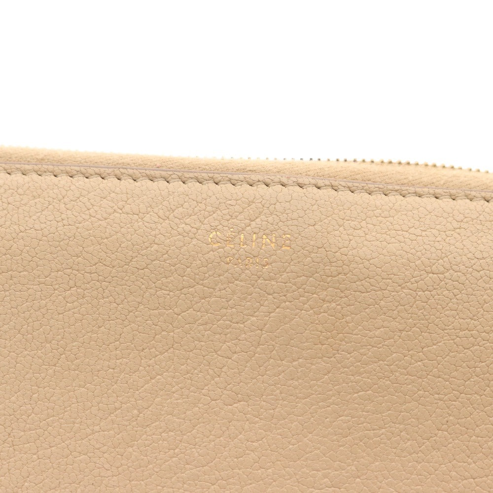 ■ セリーヌ 長財布 財布 ラウンドファスナー レディース ベージュ 袋付き