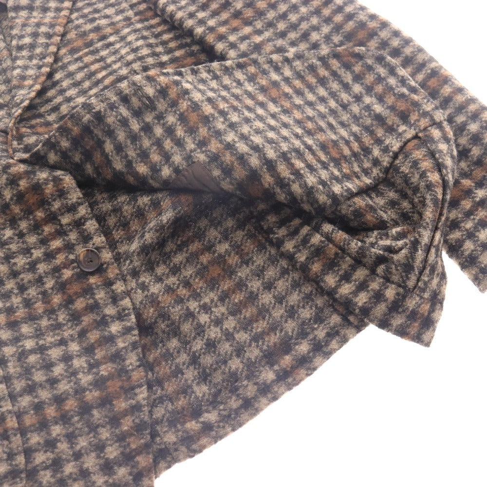 ■ ティトアレグレット ジャケット チェック イタリア製 メンズ 50 ブラウン系