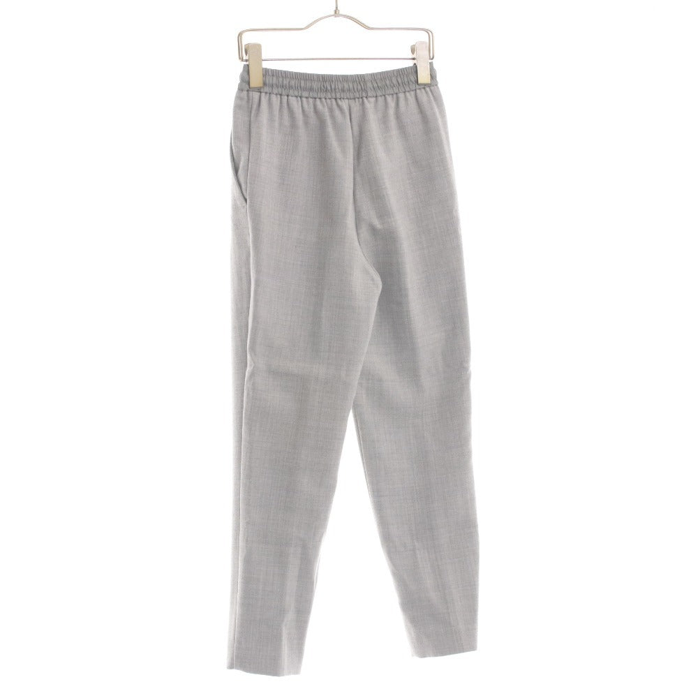■ Yori Tapered Pants, Long Bottoms, Elastic Waist, Pleated, Women's, Size 34 (Equivalent to XS), Gray