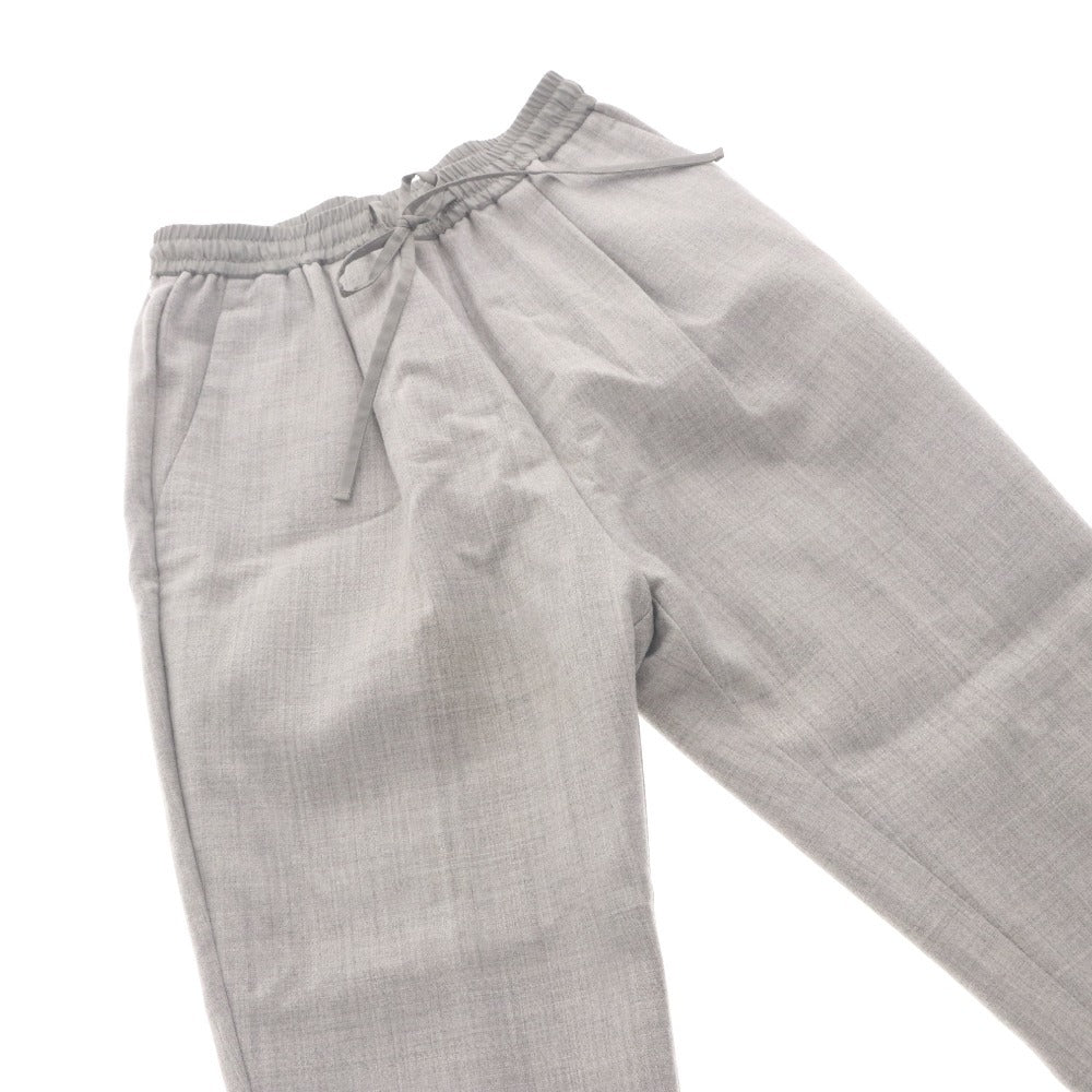 ■ Yori Tapered Pants, Long Bottoms, Elastic Waist, Pleated, Women's, Size 34 (Equivalent to XS), Gray