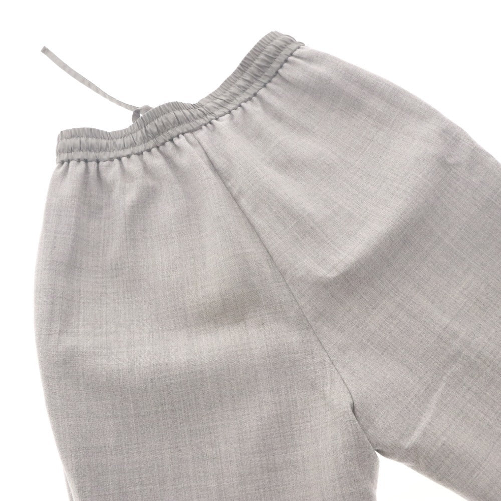 ■ Yori Tapered Pants, Long Bottoms, Elastic Waist, Pleated, Women's, Size 34 (Equivalent to XS), Gray