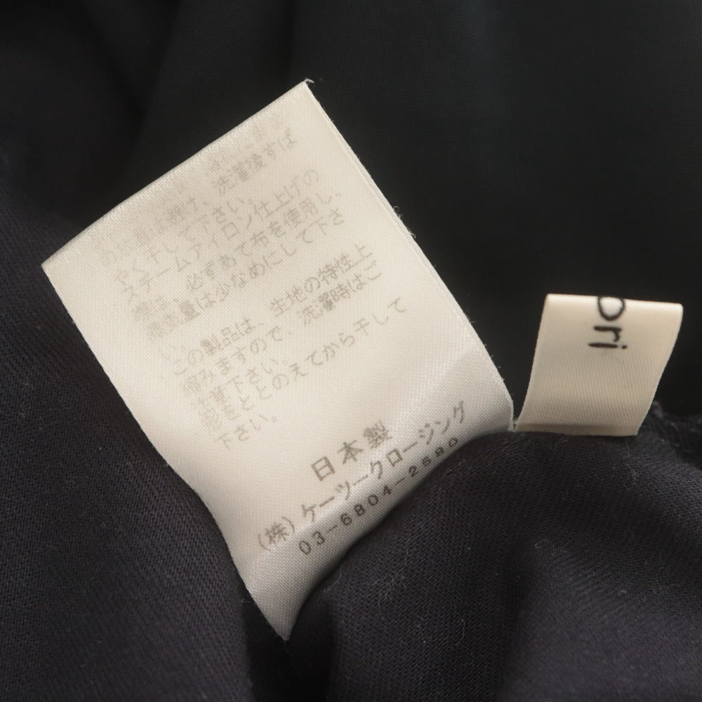 ■ yori ヨリ パンツ ボトムス ゴム ポケット 無地 レディース 34 ダークネイビー系