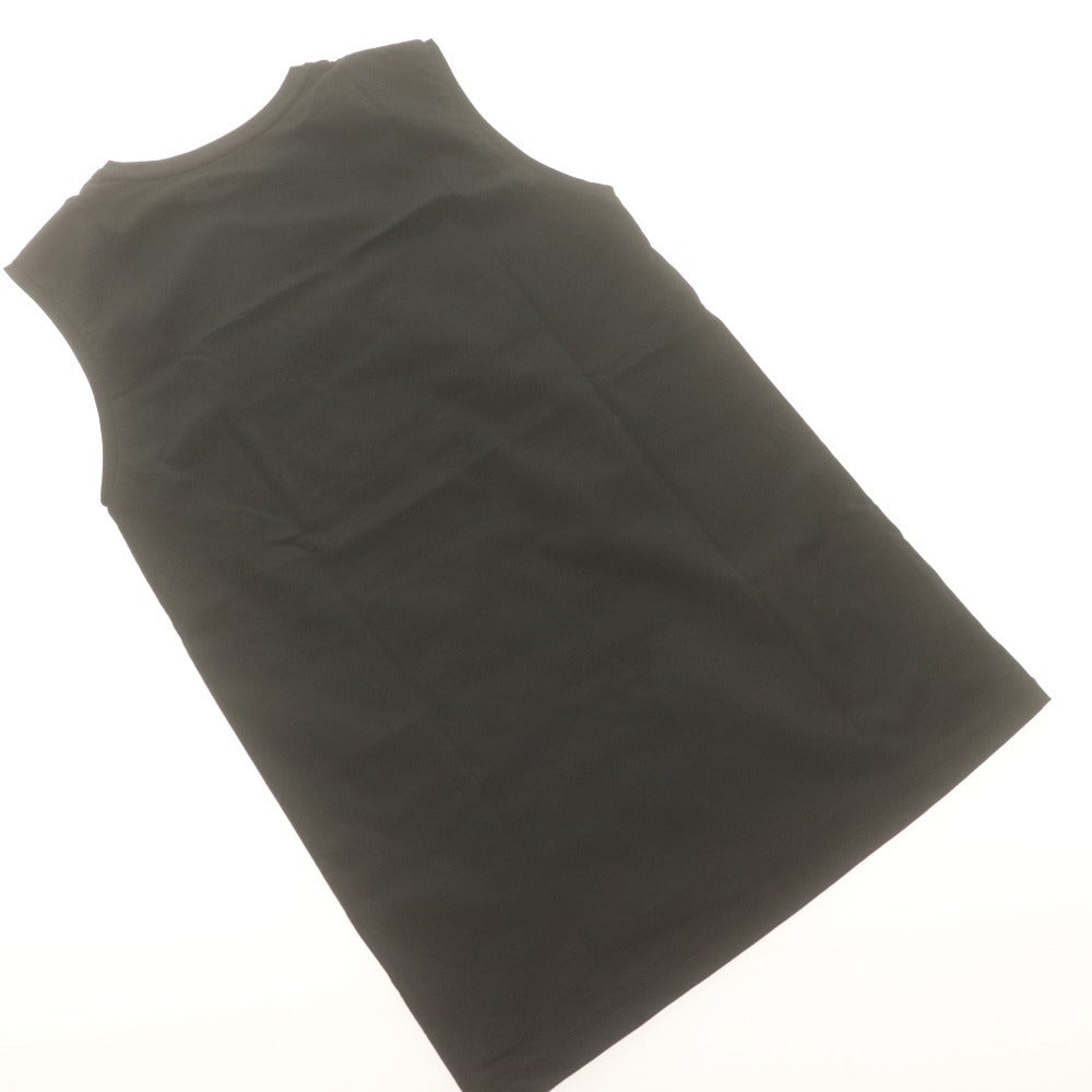 ■ ATON Shirt Top Crew Neck Sleeveless Solid Women's 02 Black