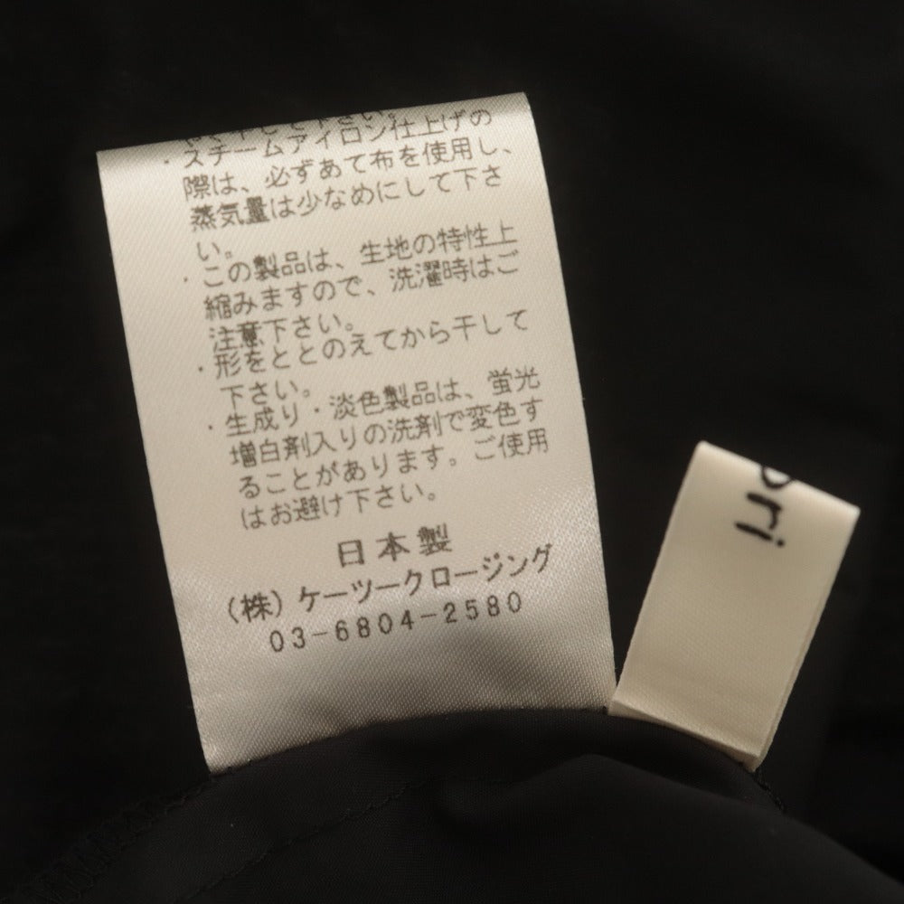 ■ yori ヨリ ワンピース トップス ボトムス 丸首 長袖 ファスナー ポケット レディース F ブラック