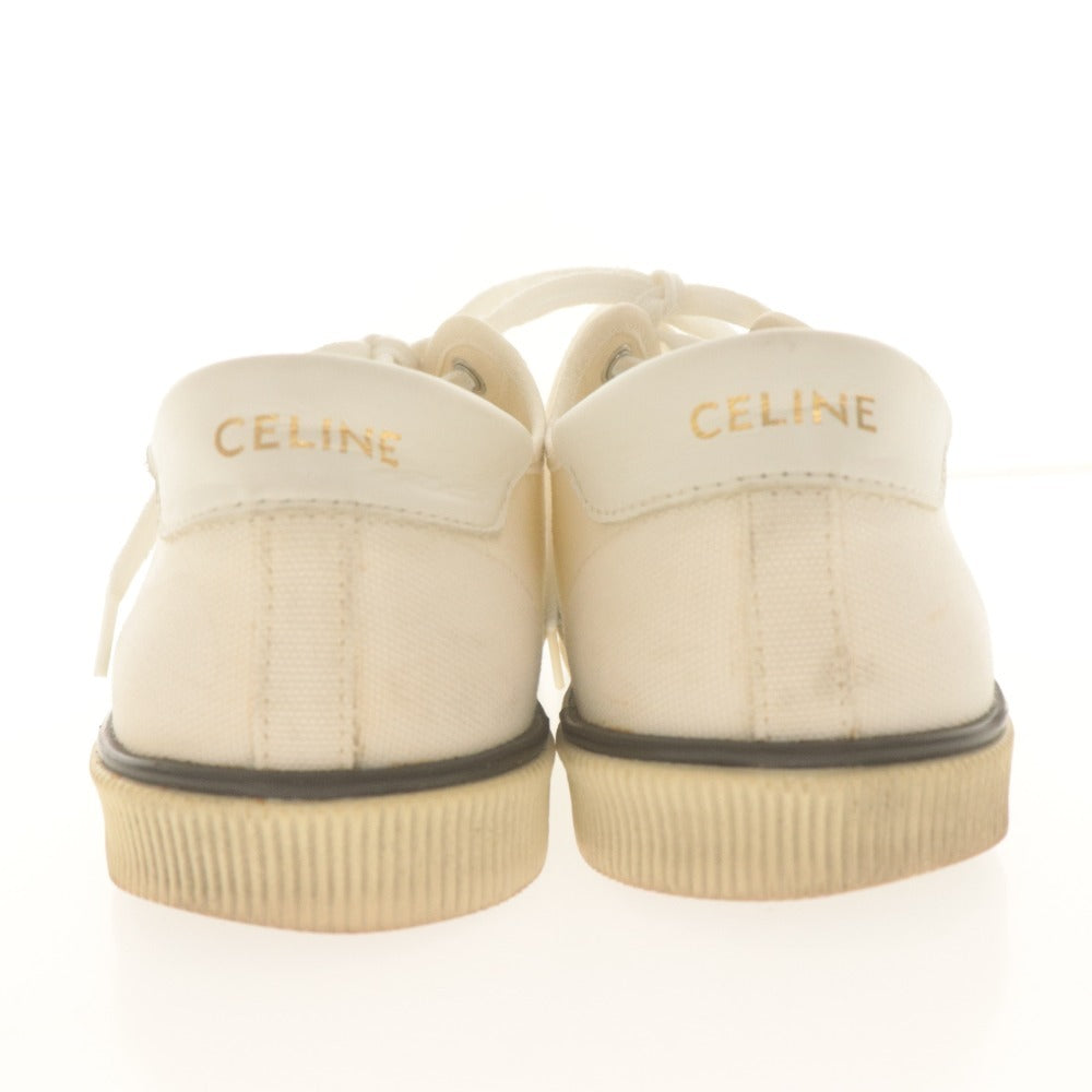 ■ CELINE セリーヌ スニーカー シューズ 靴 ブランク ローカット 紐 レディース 36 (約23cm〜23.5cm相当) ホワイト系 アイボリー系