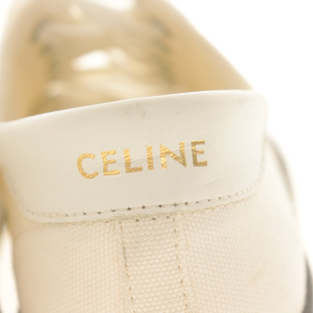 ■ CELINE セリーヌ スニーカー シューズ 靴 ブランク ローカット 紐 レディース 36 (約23cm〜23.5cm相当) ホワイト系 アイボリー系